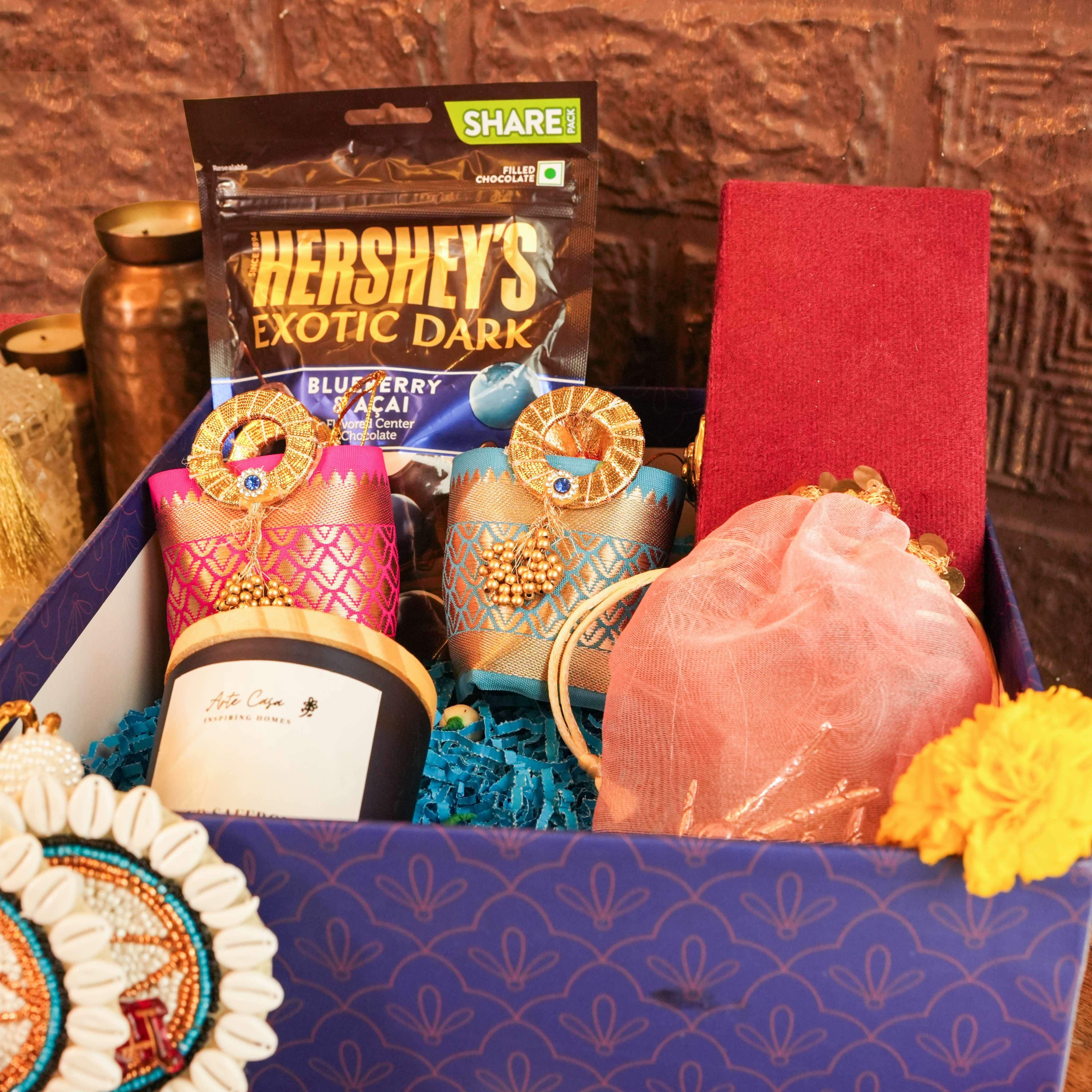 Blissful Silver Basket Hamper Set | Premium Corporate Diwali Gifts