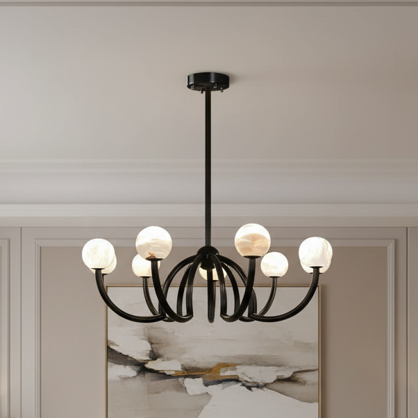Noir Alabaster chandelier