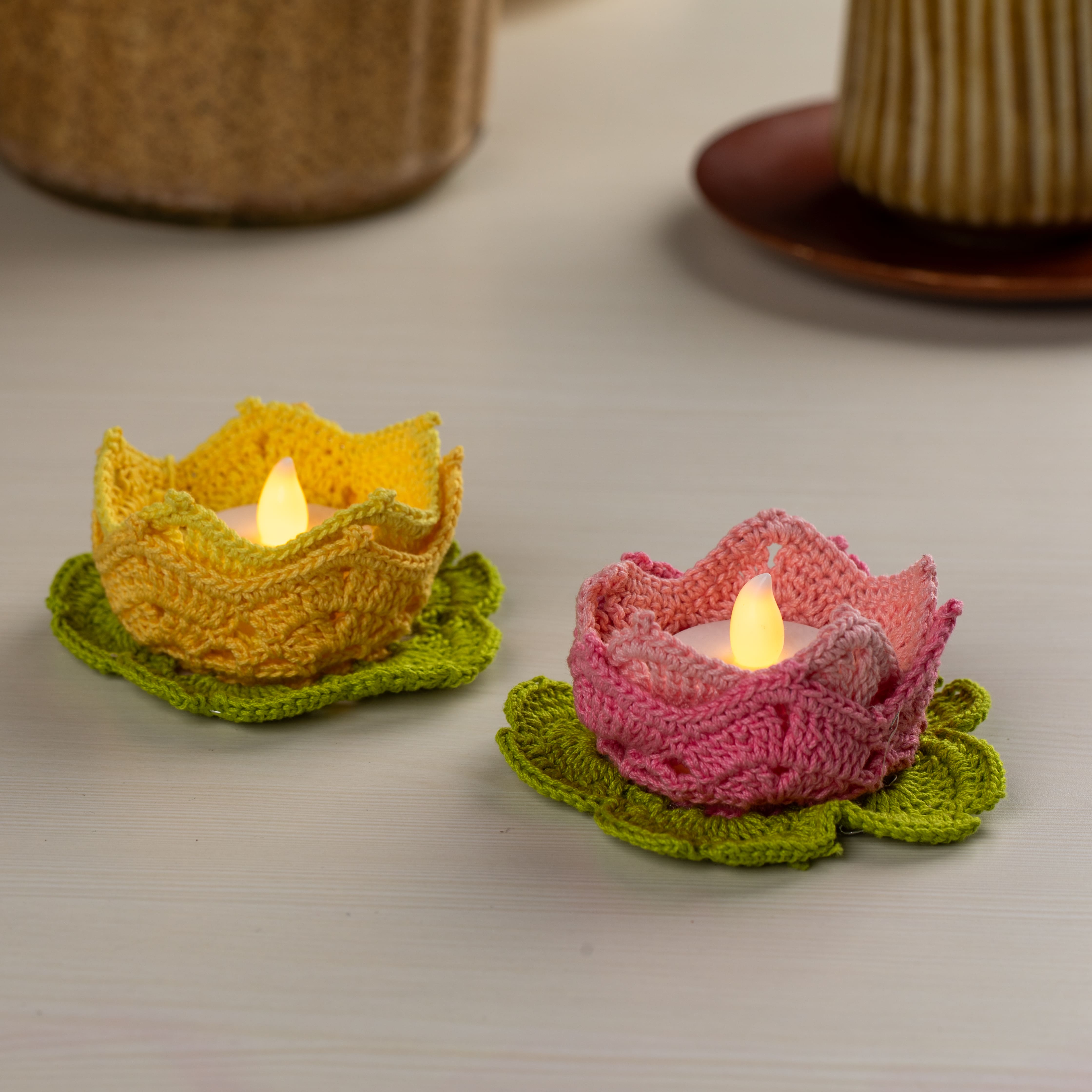 Crochet Tealight Holder