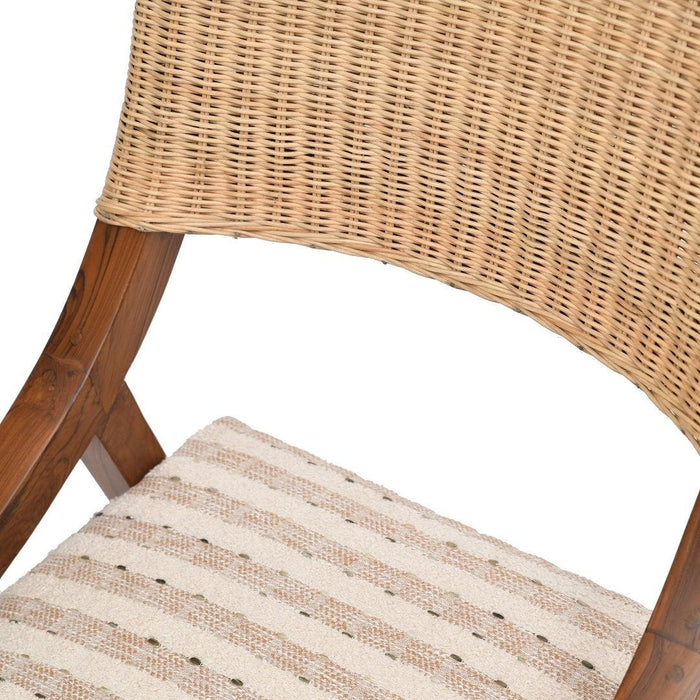 Mongar Cane Teak Wood Chair | Elegant & Timeless Wood Chair