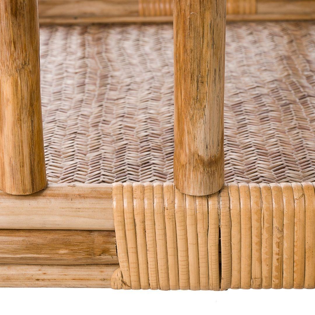 Bali Bamboo Bar Trolley | Kitchen Trolley | Serving Trolley with Wheels