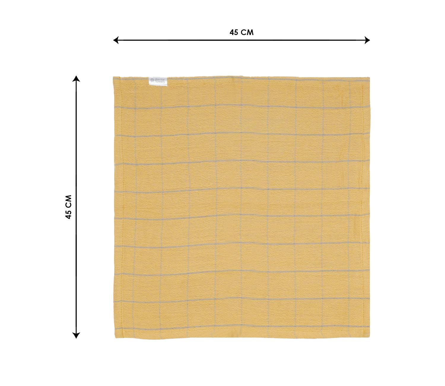 Banana Double Cloth Face Towel Pack of 4