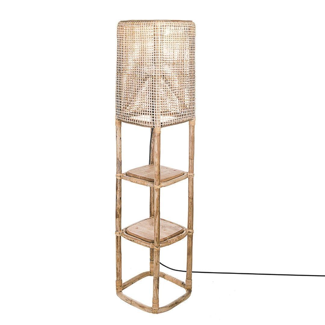 Jowai Bamboo Floor Lamp | Standing Lamp for Living Room & Bedroom