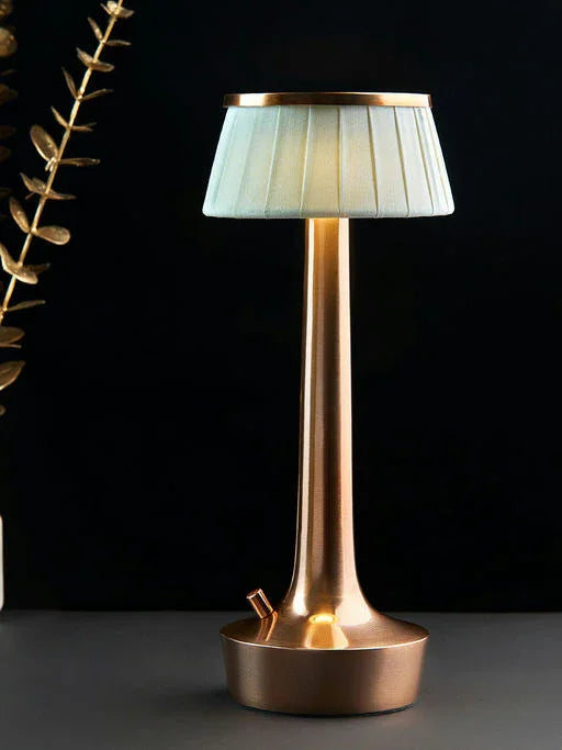 Paralume Cordless Rechargeable LED Table Lamp for Living Room | Retro Modern Design Lamp