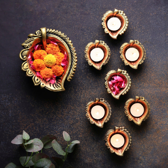 Peepal Diya Small of 4