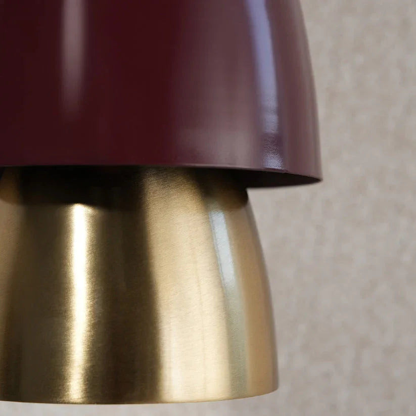 Totem Burgundy Embossed Wall Lamp