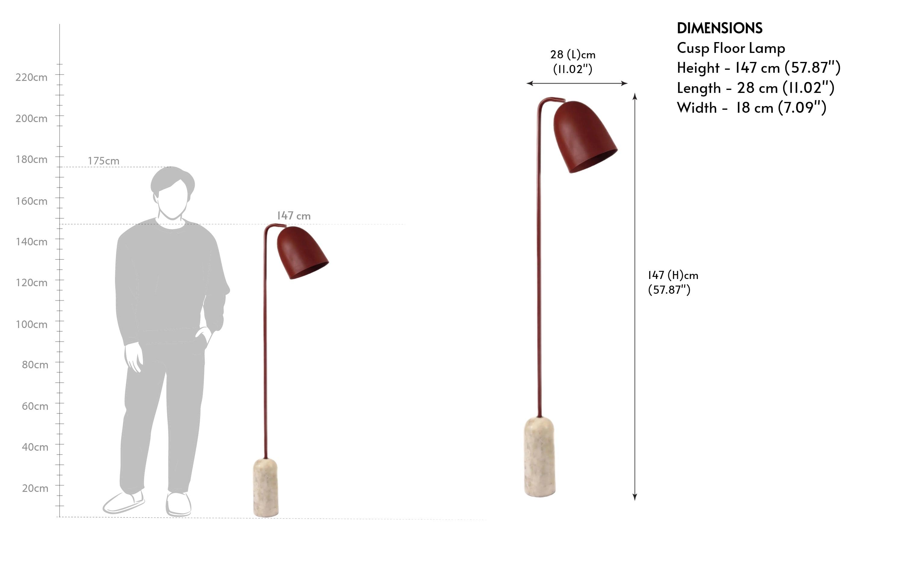 Cusp Floor Lamps for Living Room | Designer Standing Light Lamp | Corner Lamps