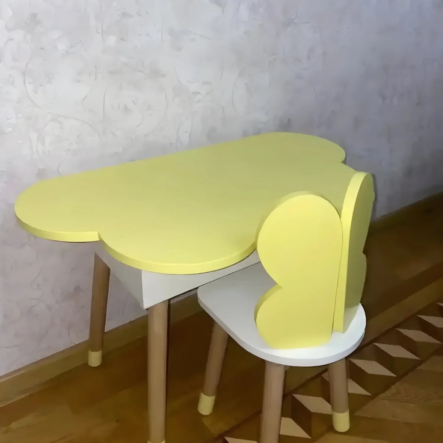 Elegant Toddler Table and Chair Set for Kids Playing Furniture