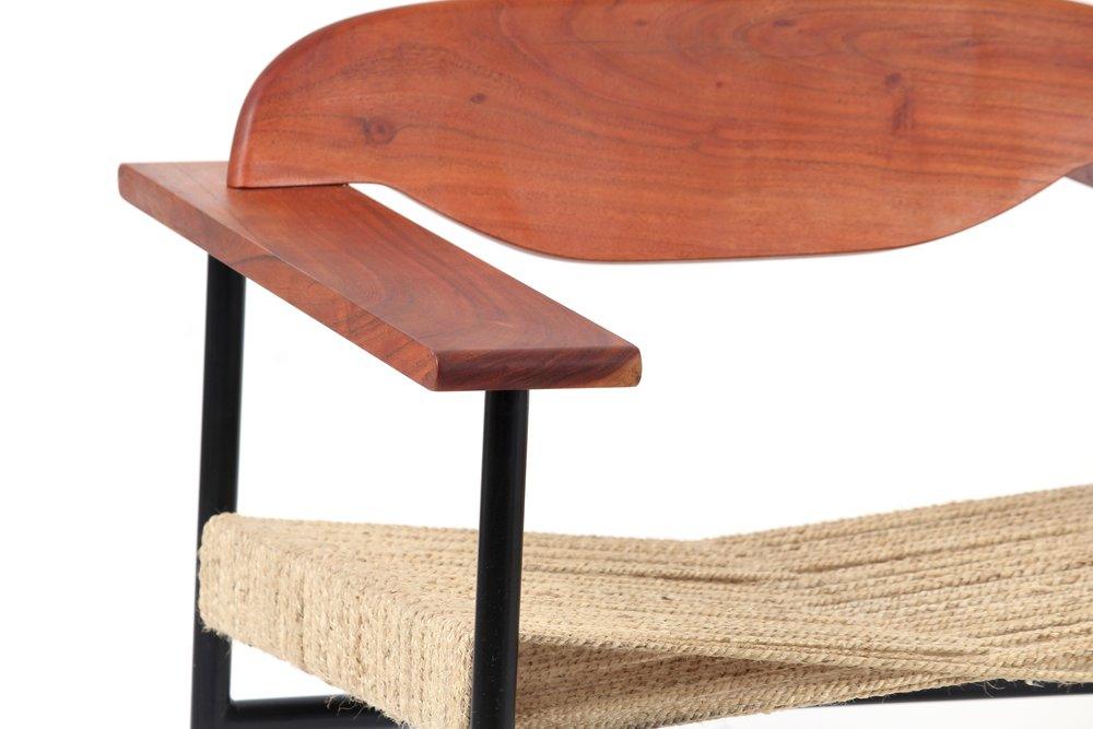 Cross Weave Lounge Chair - Wrap | Acacia Wood ,Jute ,Mild Steel