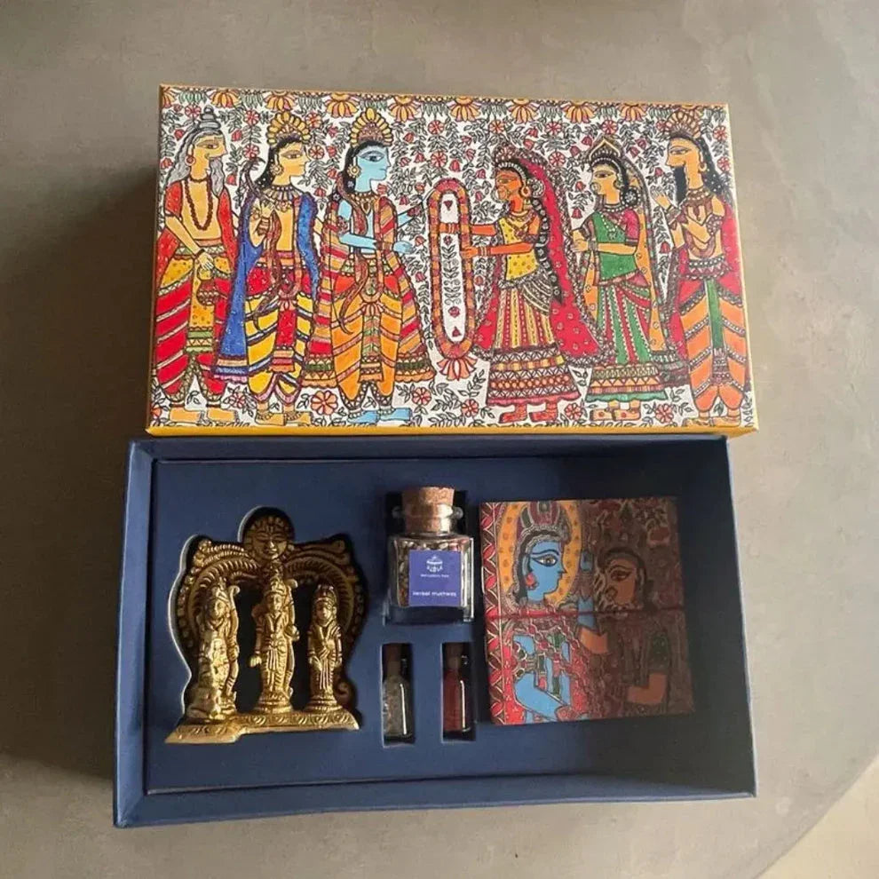 Ram–Sita Wedding Gift Box – Divine Love & Devotion Keepsake | Perfect for Wedding Gifting, Anniversary Presents & Festive Occasions