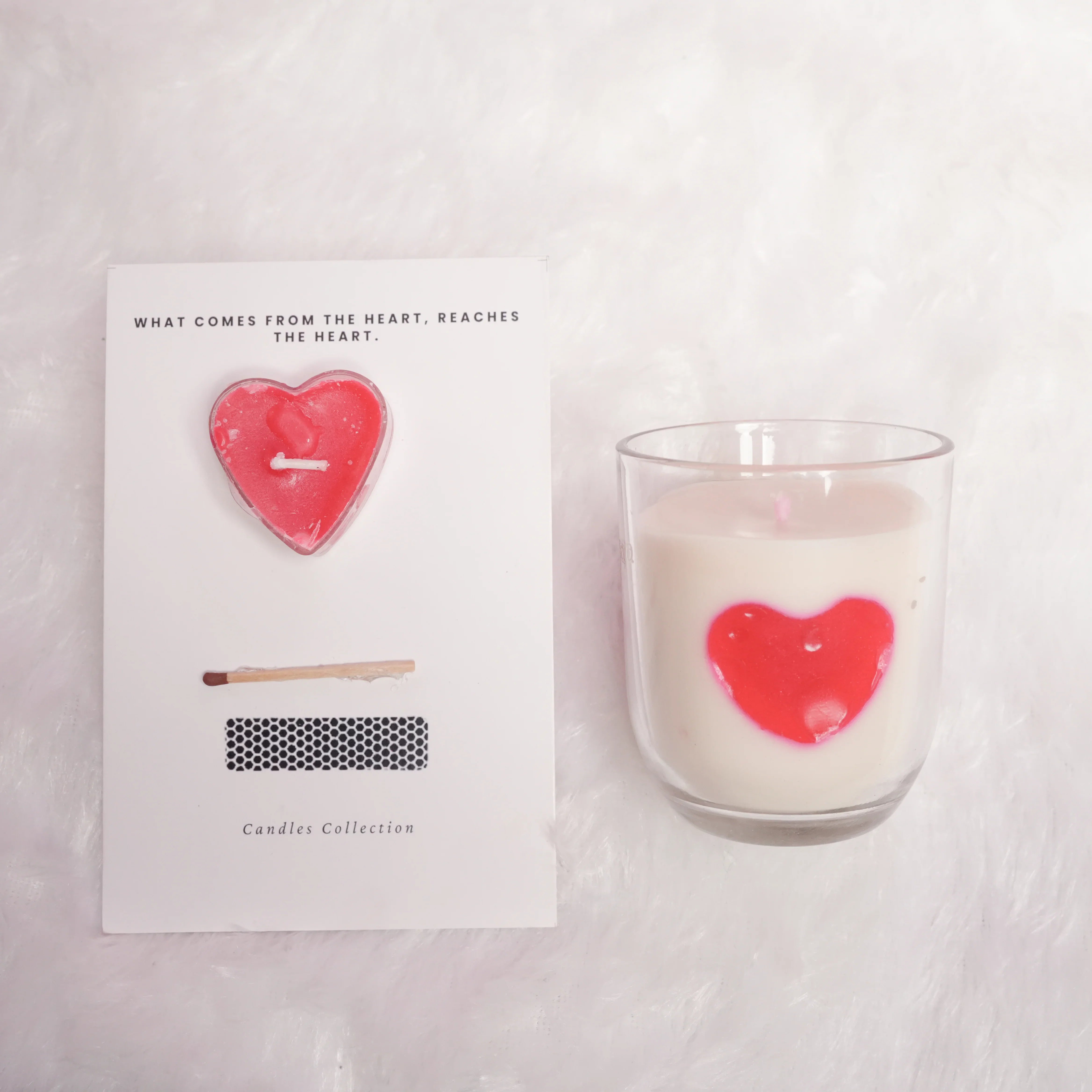 True Love Heart Candle