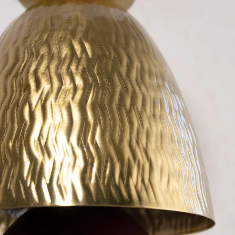 Totem Burgundy Embossed Wall Lamp