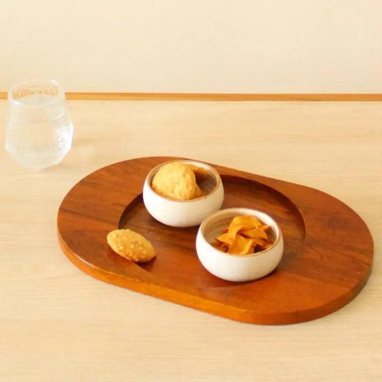 Oval Ellipse Serving Tray |  Mango Wood