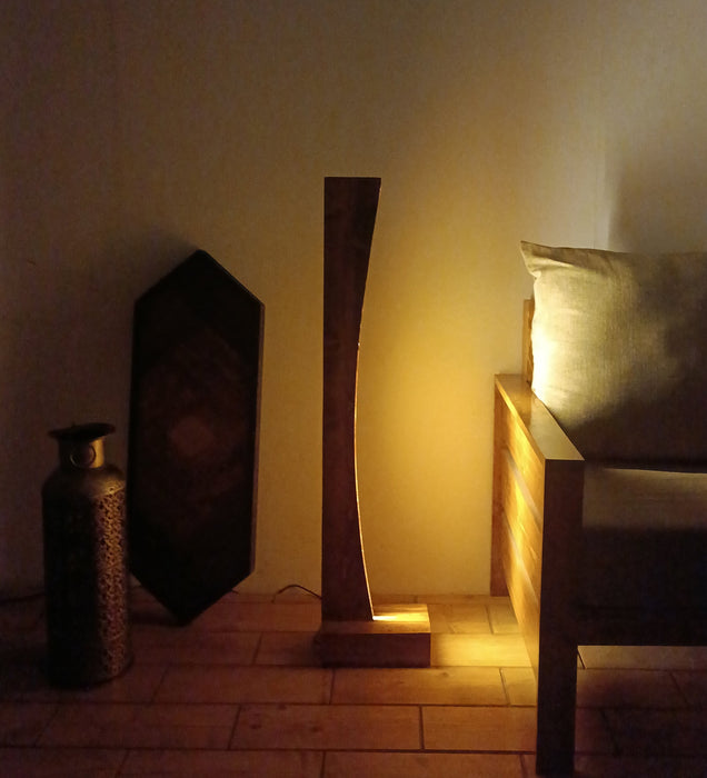 Arc LED Wooden Floor Lamp | Corner Lamps For Home