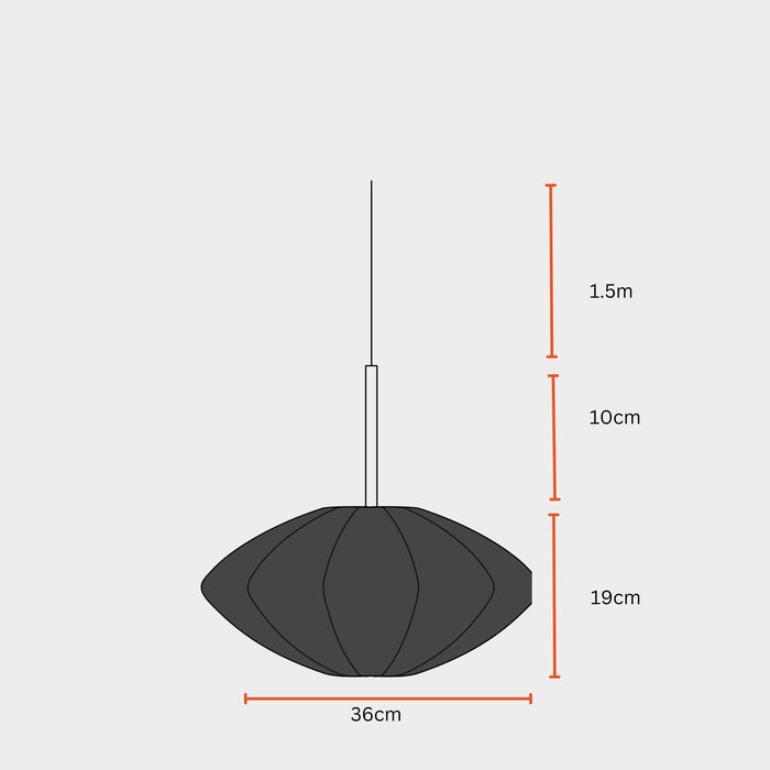 Buy Hanging Lights - Aesthetic Black Tokyo Pendant Lamp | Scandinavian Hanging Light For Decor by Fig on IKIRU online store