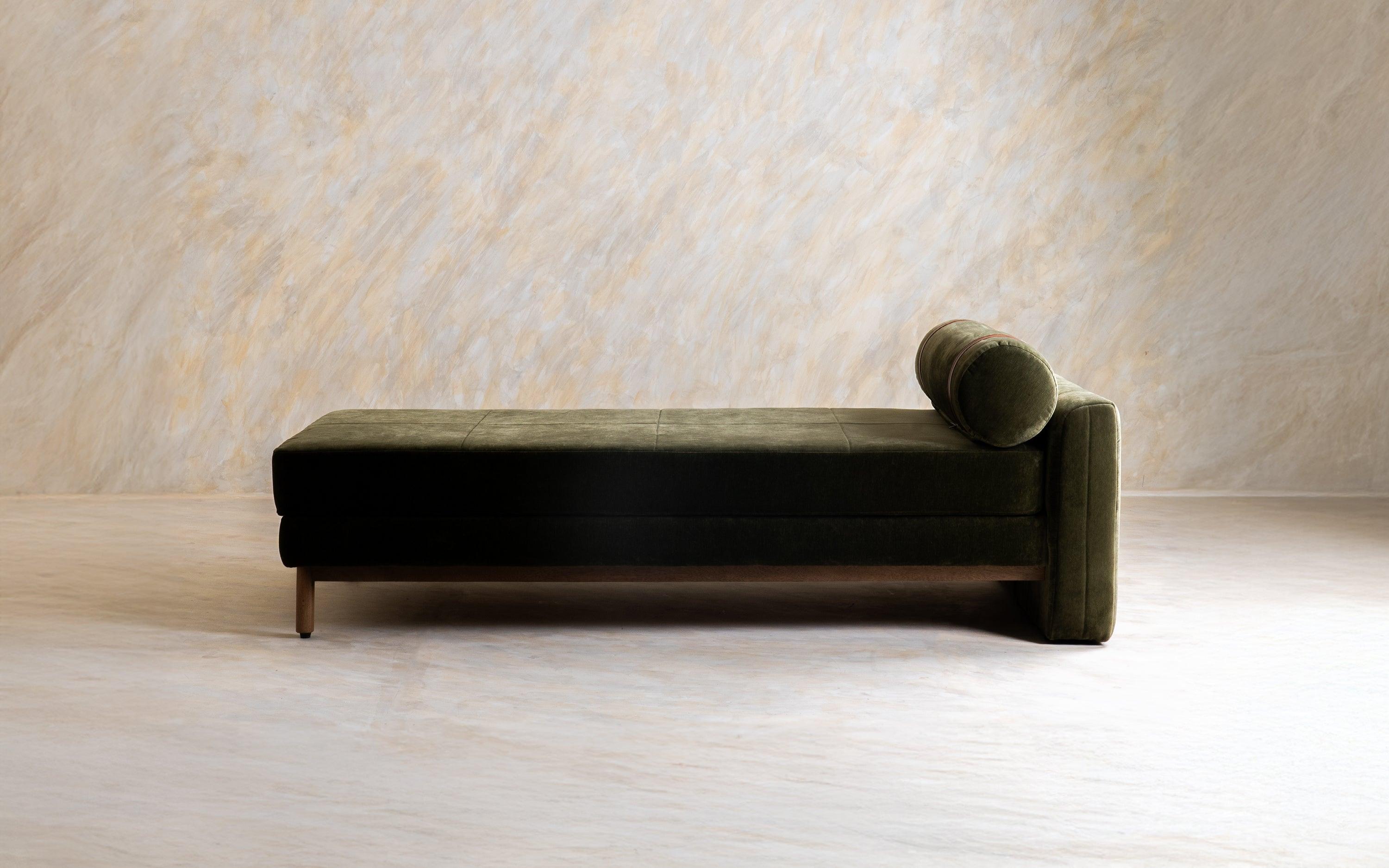 Solace Daybed with Arm | Mango Wood and Upholstery