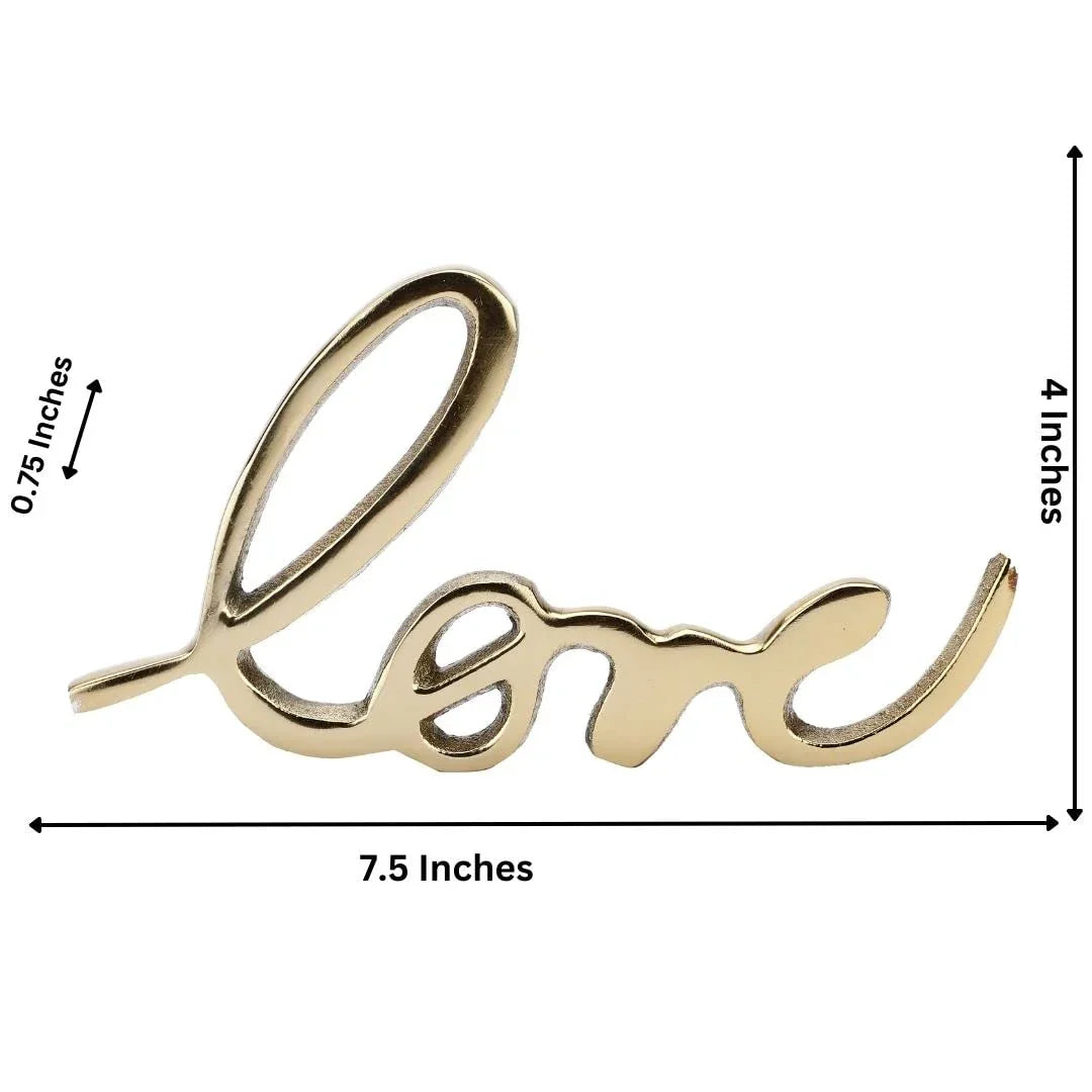 Tabletop FreeStanding | Sign-Love | - Gold