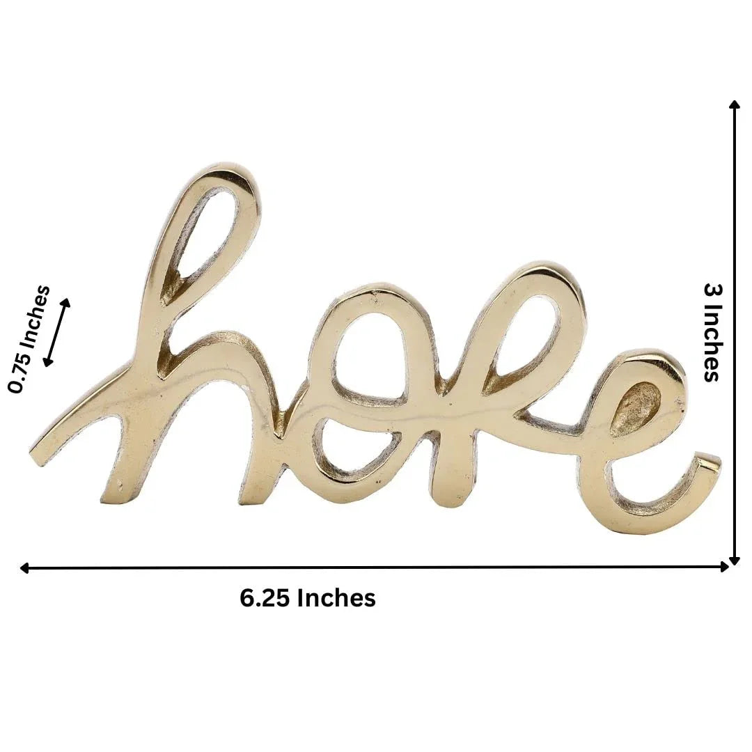Tabletop FreeStanding | Sign - Hope - Gold