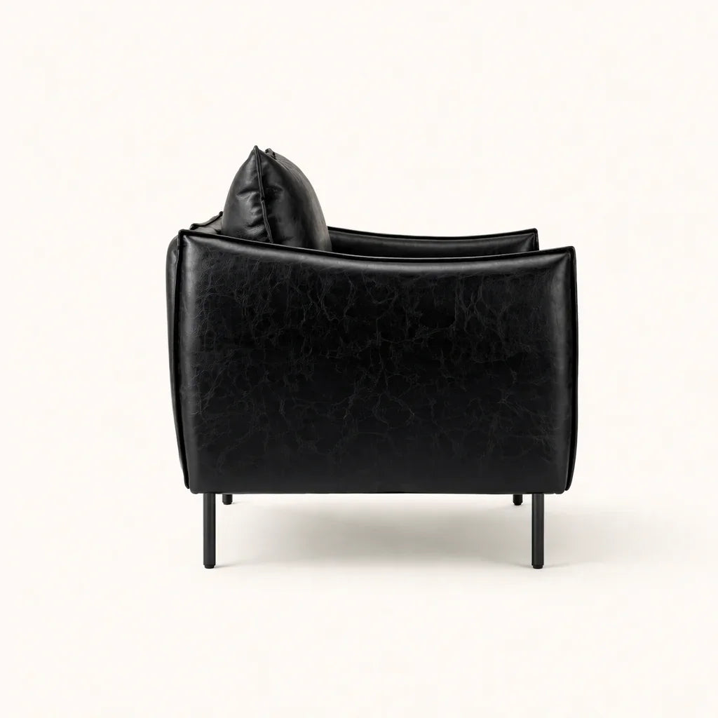 Luxury Velvet Accent Chair for Living Room | Modern Wooden Lounge Chair for Elegant Interiors