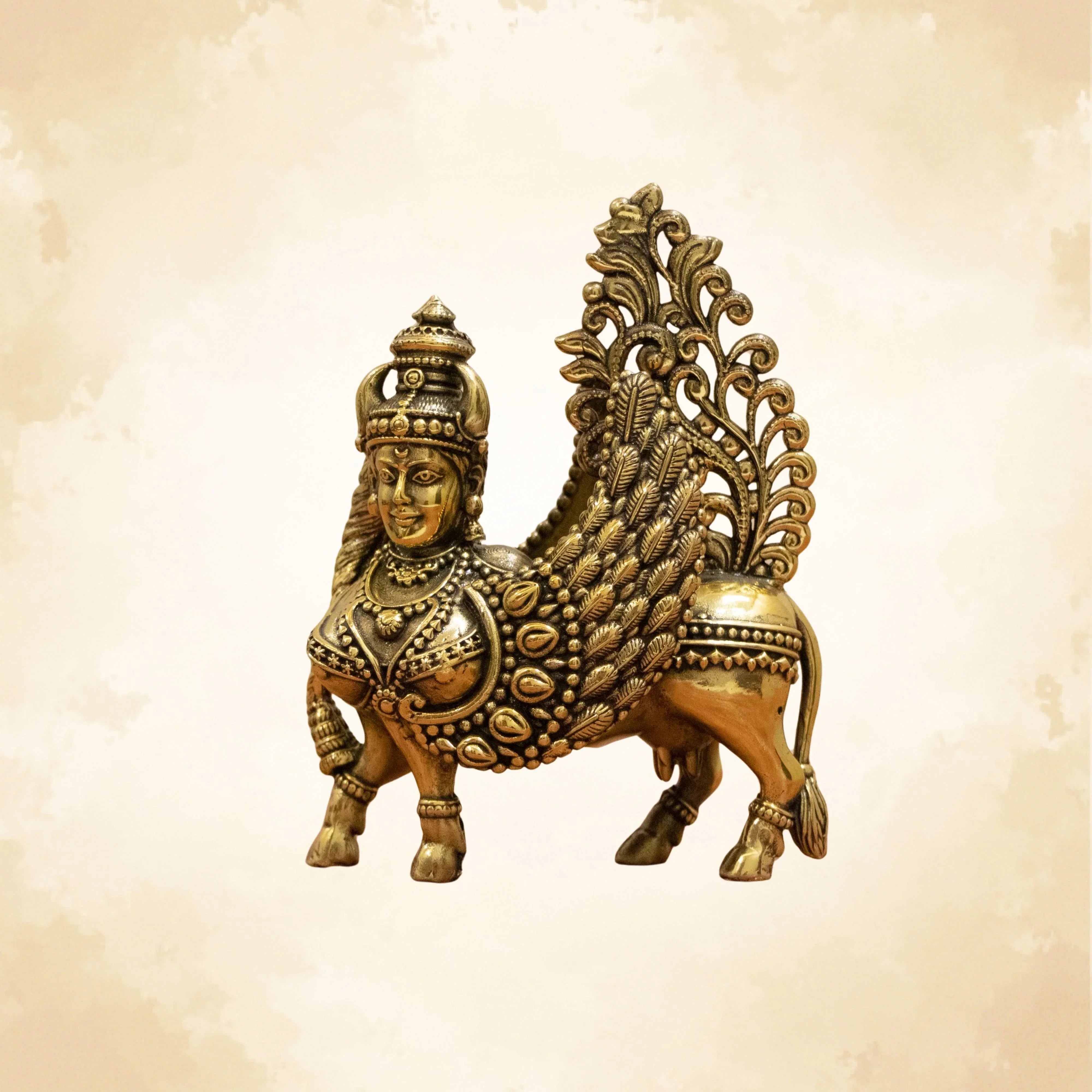 Kamdhenu Cow Brass Idol for Prosperity & Abundance | Vastu Decor
