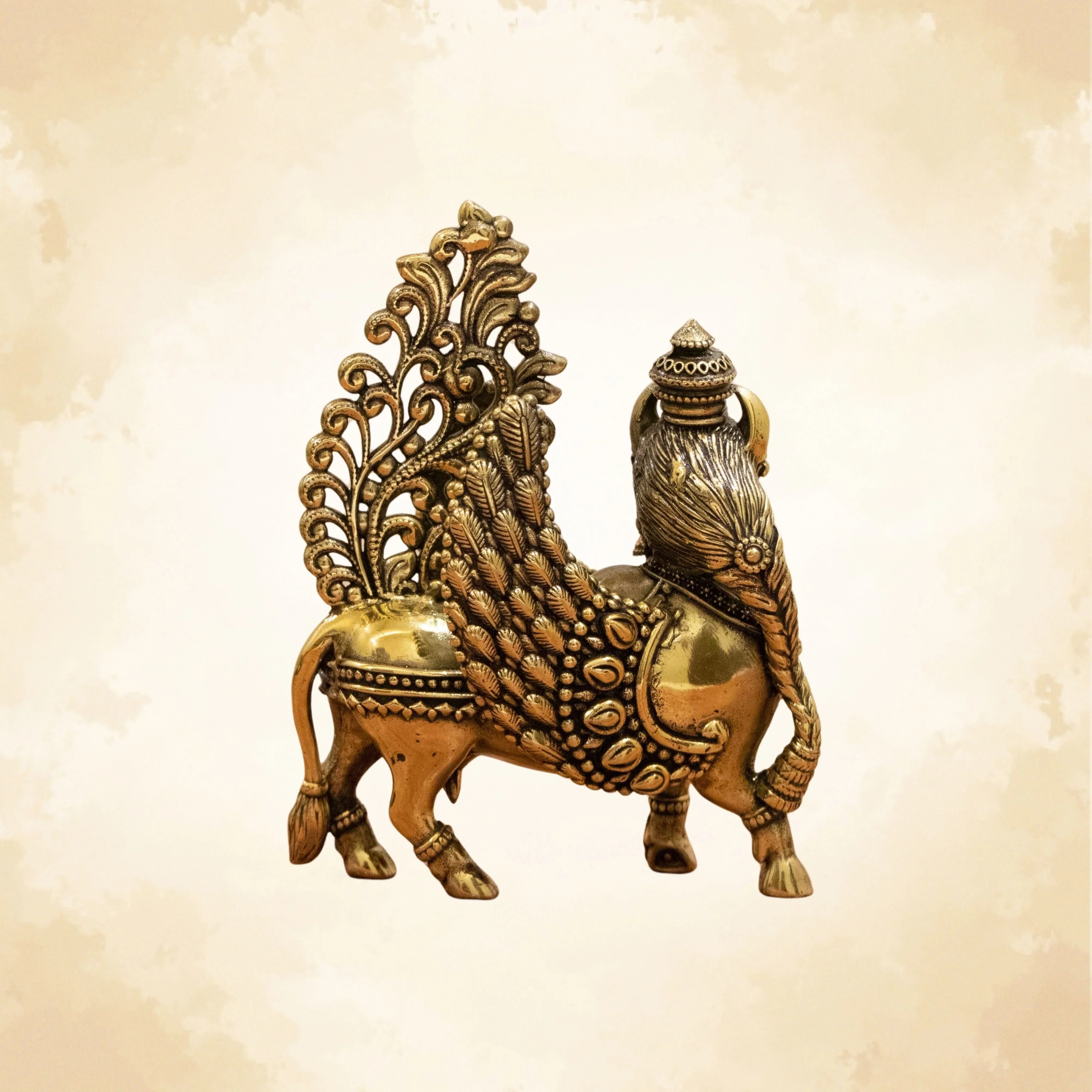Kamdhenu Cow Brass Idol for Prosperity & Abundance | Vastu Decor