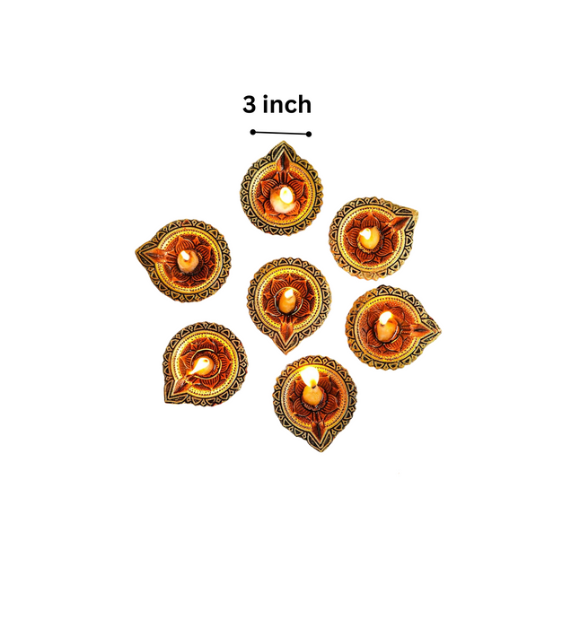 New Curve Diya Set of 10