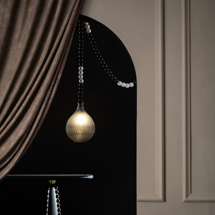 Dhara Black Drop Hanging Lamp