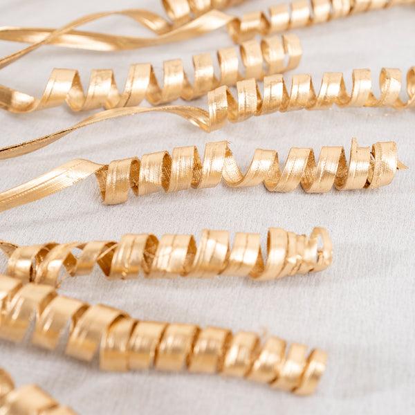 Curly Palm Sticks - Golden | Set of 10 sticks