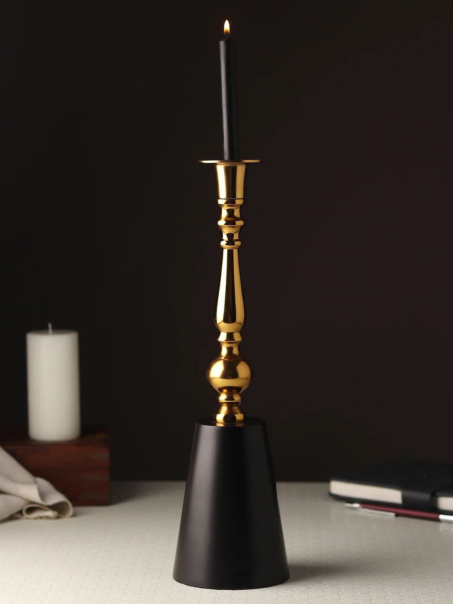 Valora Gold Candle Holder
