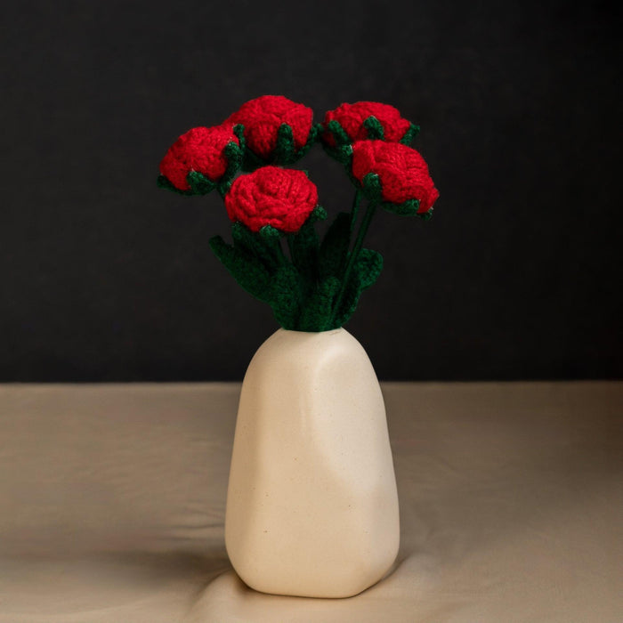 La Vie En Rose Vase for Living Room Decor | Flower Vase for Office Table Decor