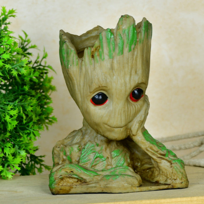 Groot Figurine Planter |  Unique Home Decor - Artisan Craft & Functional Design