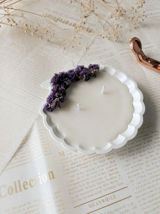 Sea Shell Flower Candle