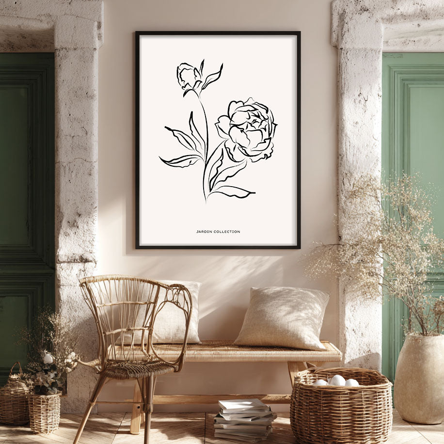 Pivoines Wall Painting