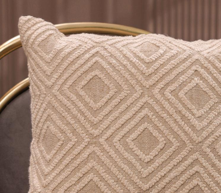 Optikal Ivory Modern Cushion