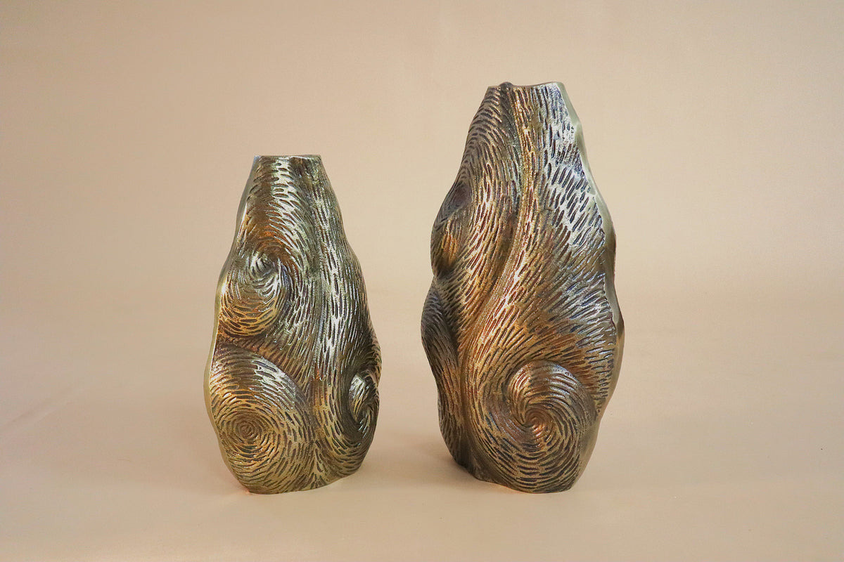 Whorl Vase Set (Round)