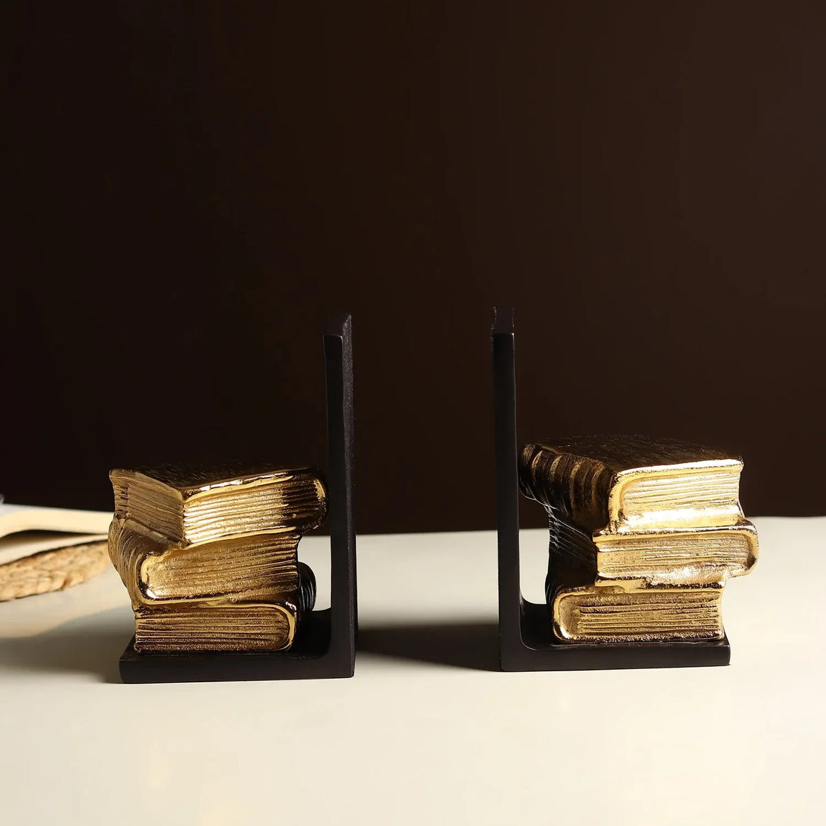 Dante’s Bookend | Decorative Aluminium Book Stopper for Bookshelves, Study Tables & Home Library Décor