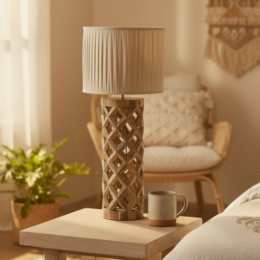 Ivora Rustic Mango Wood Lamp