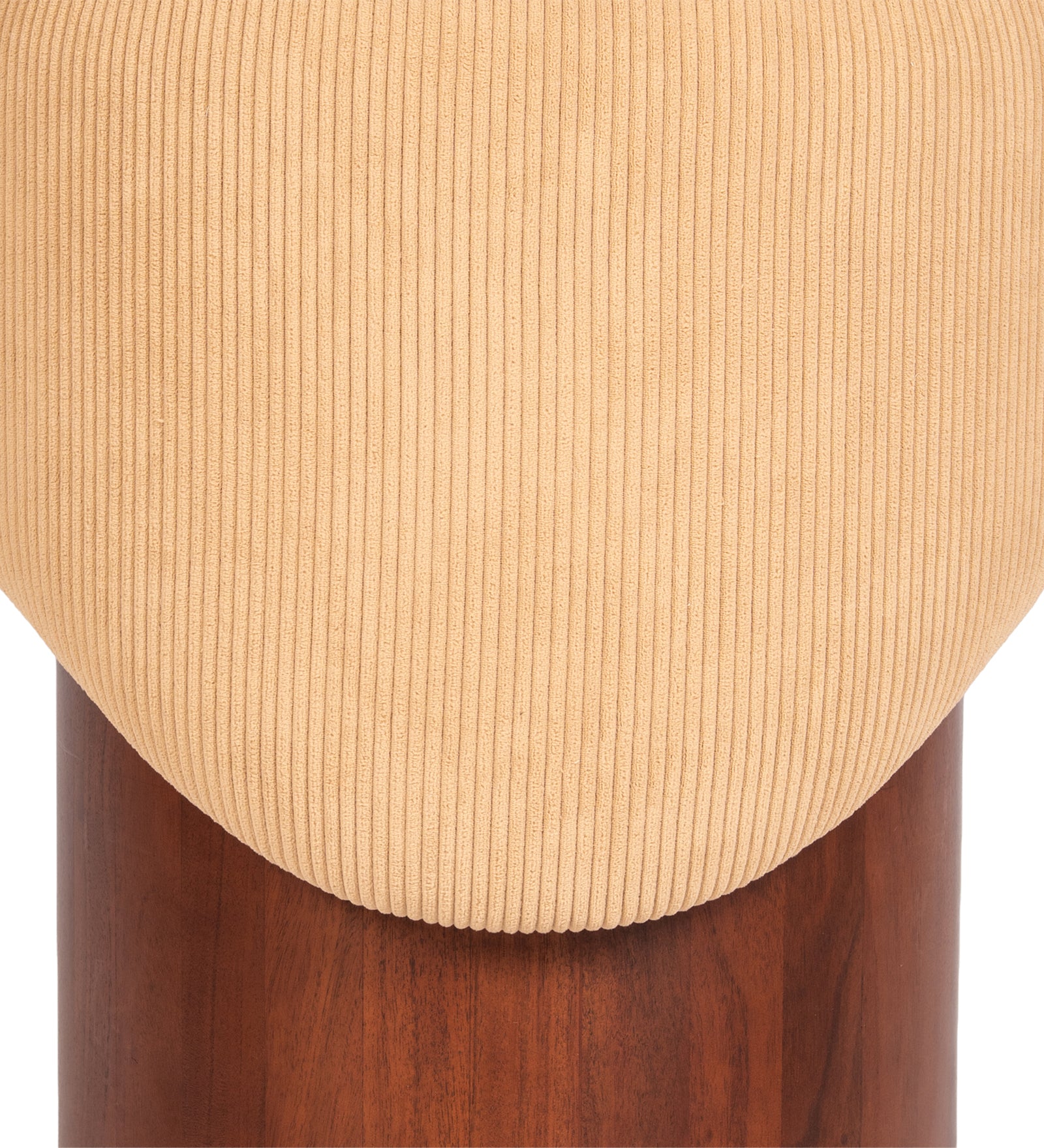 Cora Ribbed Pouf
