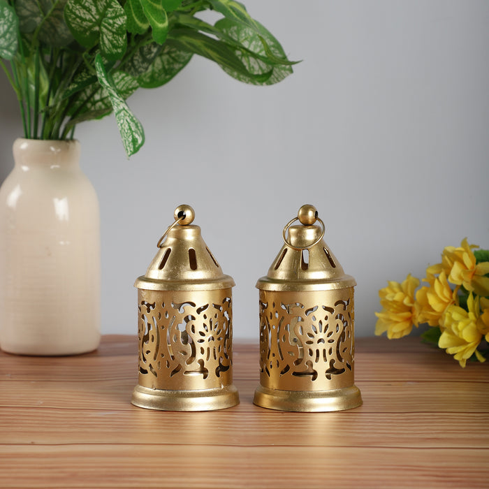 Small Decorative Lantern Candle Holder | Set of 2