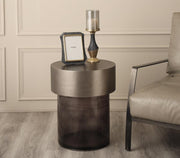 Mystic Mirage Side Table for Living Room | Designer End Table | Glass Corner Tables