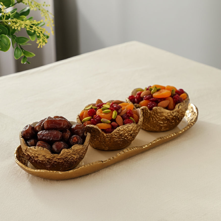 Elaris Tray & Bowl Set In