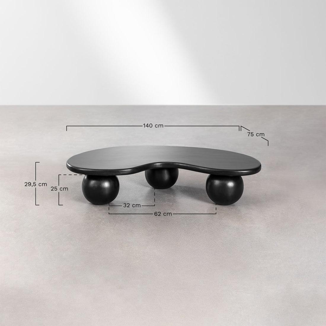 Sleek Solid Mango Wood Center Table for Living Room | Designer Coffee Table