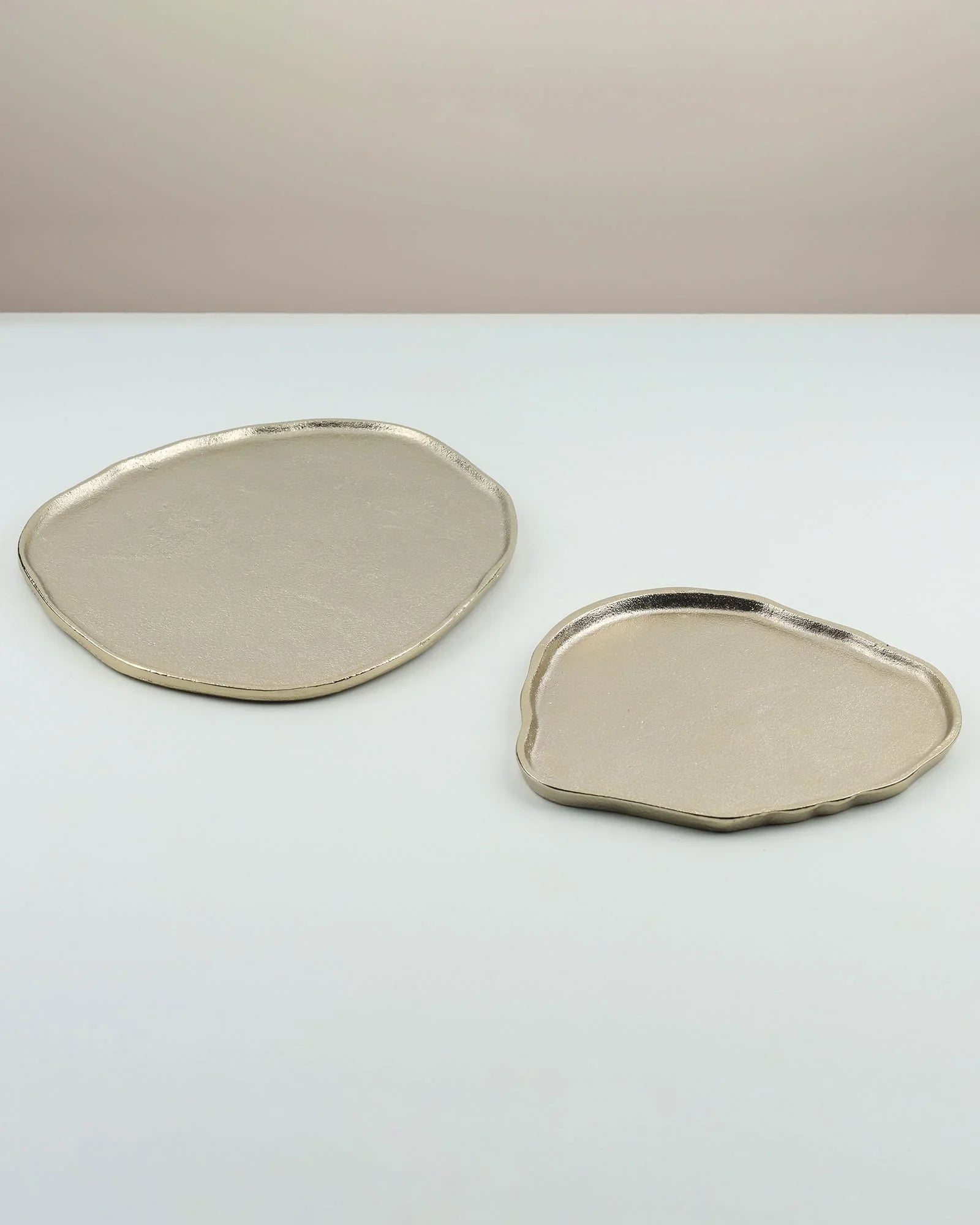 Belem Small Gold Luxurious Tray | Modern Aluminium Serving & Decorative Tray