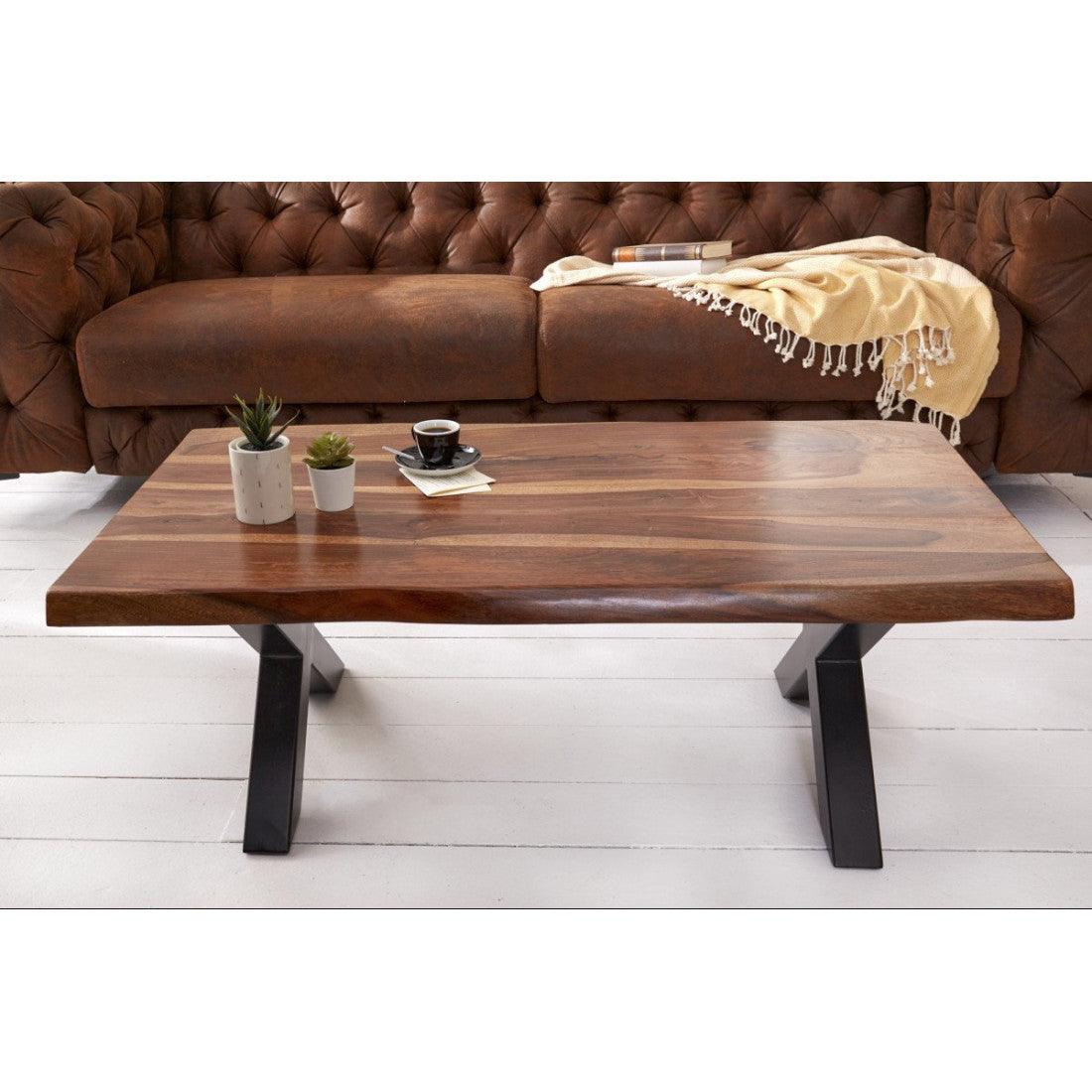 Fremont Sheesham Wood Coffee Table for Living Room | Sofa Center Table