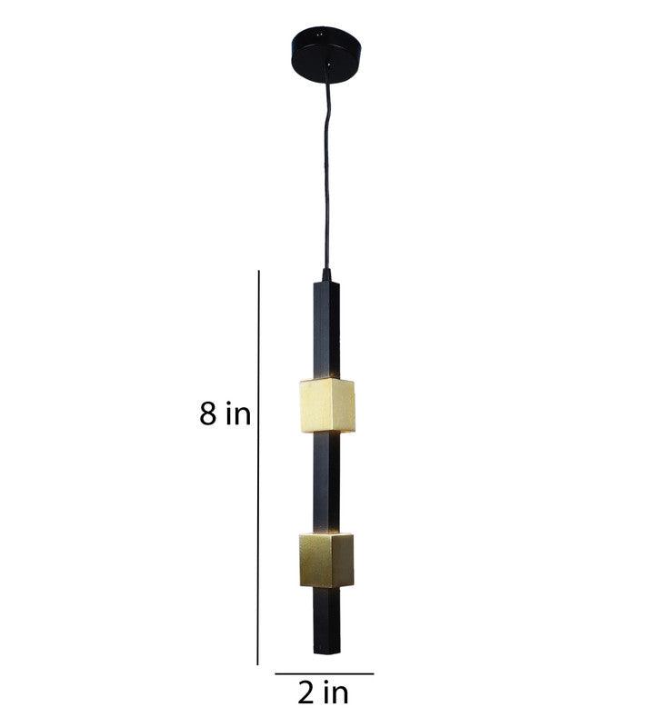 Black and Gold Iron Hanging Light | Inbuilt LED | Lumnix