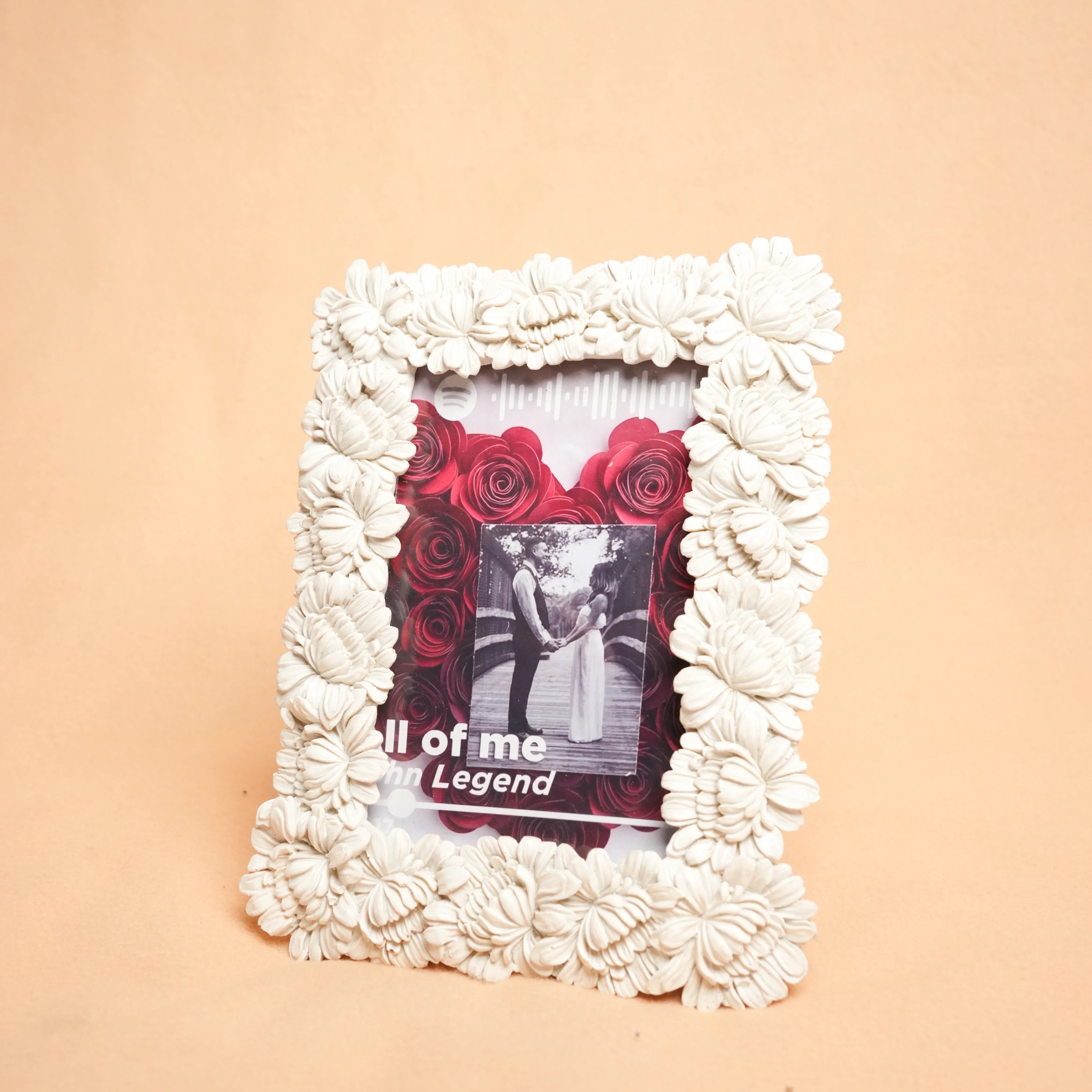 white artisian frame