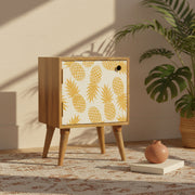 Pineapple Screen Print Bedside Table