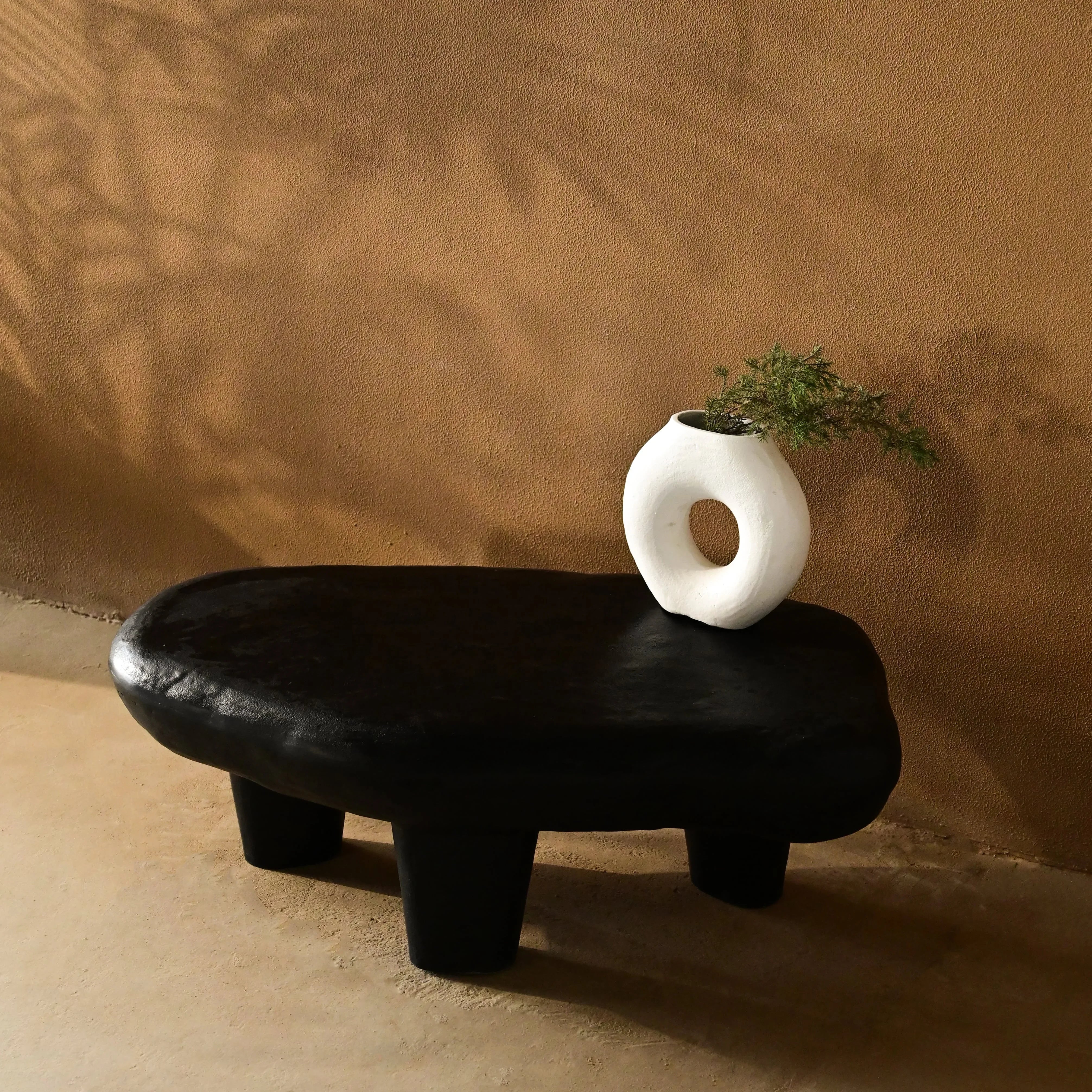 Cairn Black Luxurious Coffee Table | Modern Center Table for Living Room