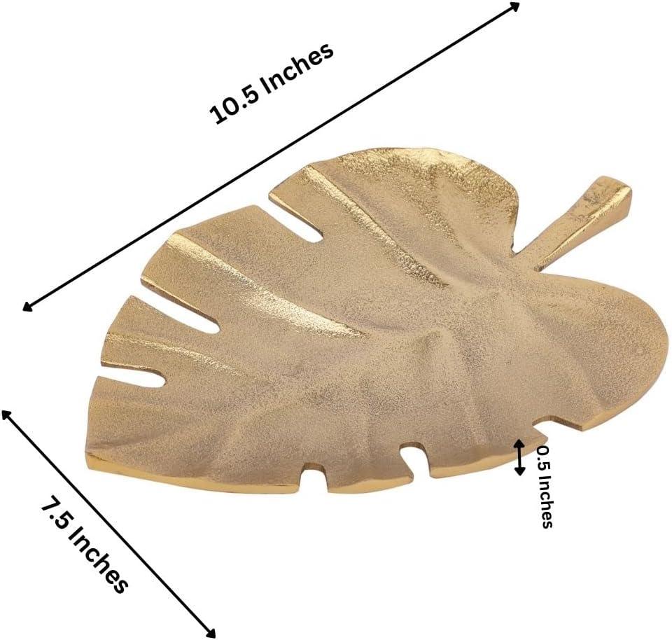 Monestra Palm Leaf Serving Platter Tray | Decorative Tray