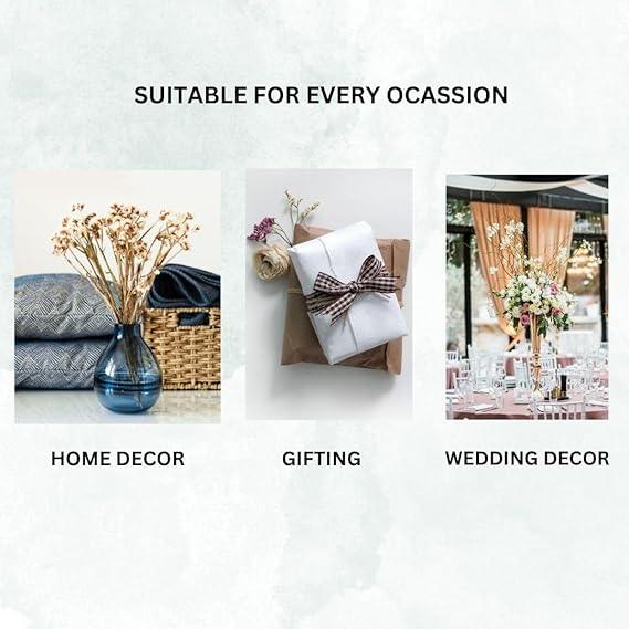 Decorative Strawberry Naturally Dried Flower Bunch Bouquet For Vase & Home Decor